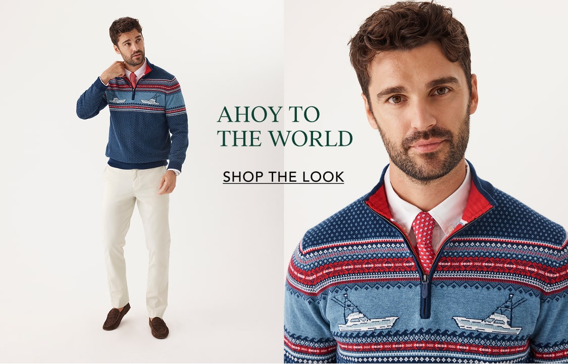 Fishing Fair Isle Quarter-Zip