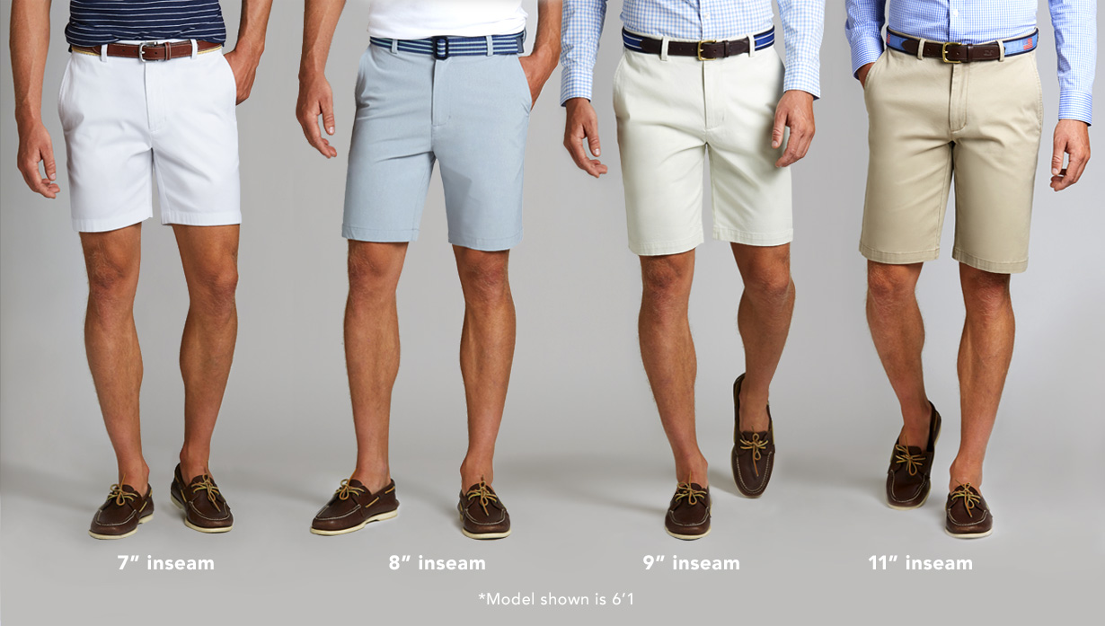 Men's Shorts Inseam Chart