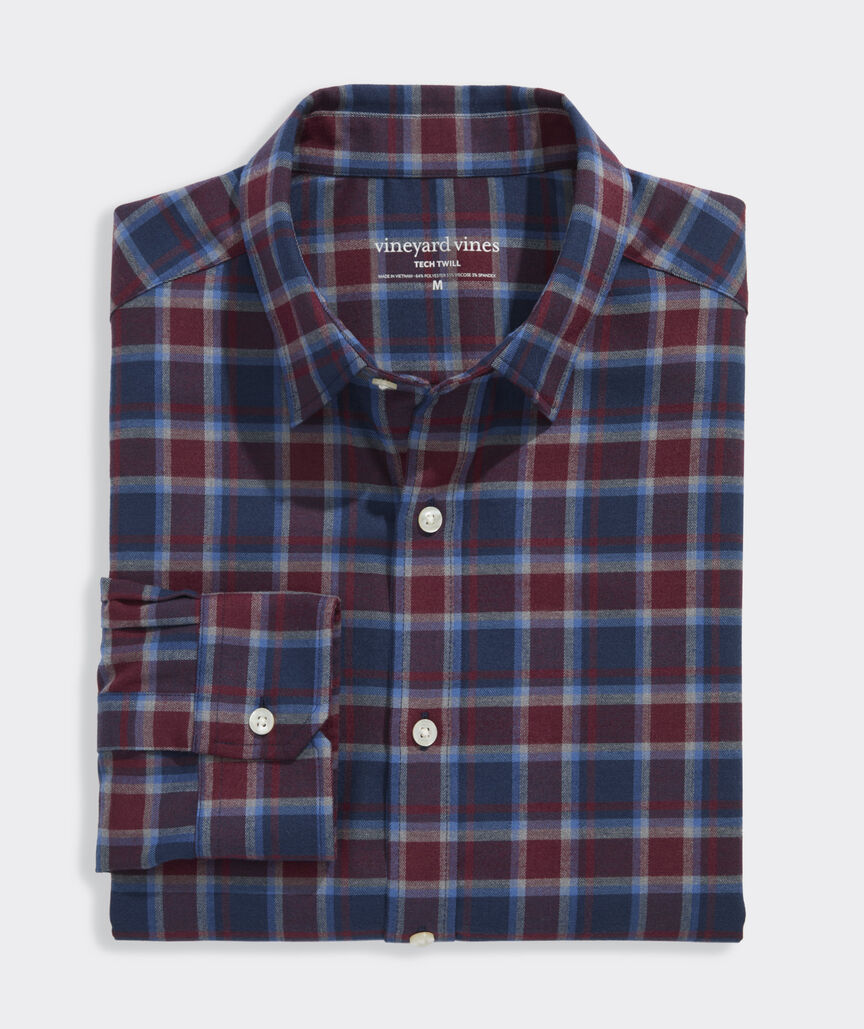 Performance Brushed Tech Twill Jethro Plaid Shirt