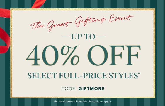 30% off select full price styles