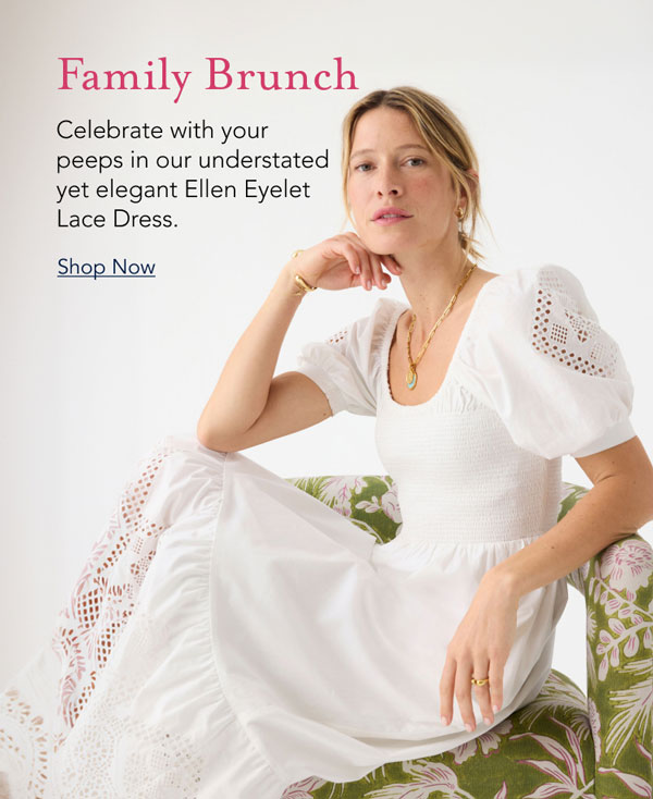 Ellen Eyelet Lace Dress