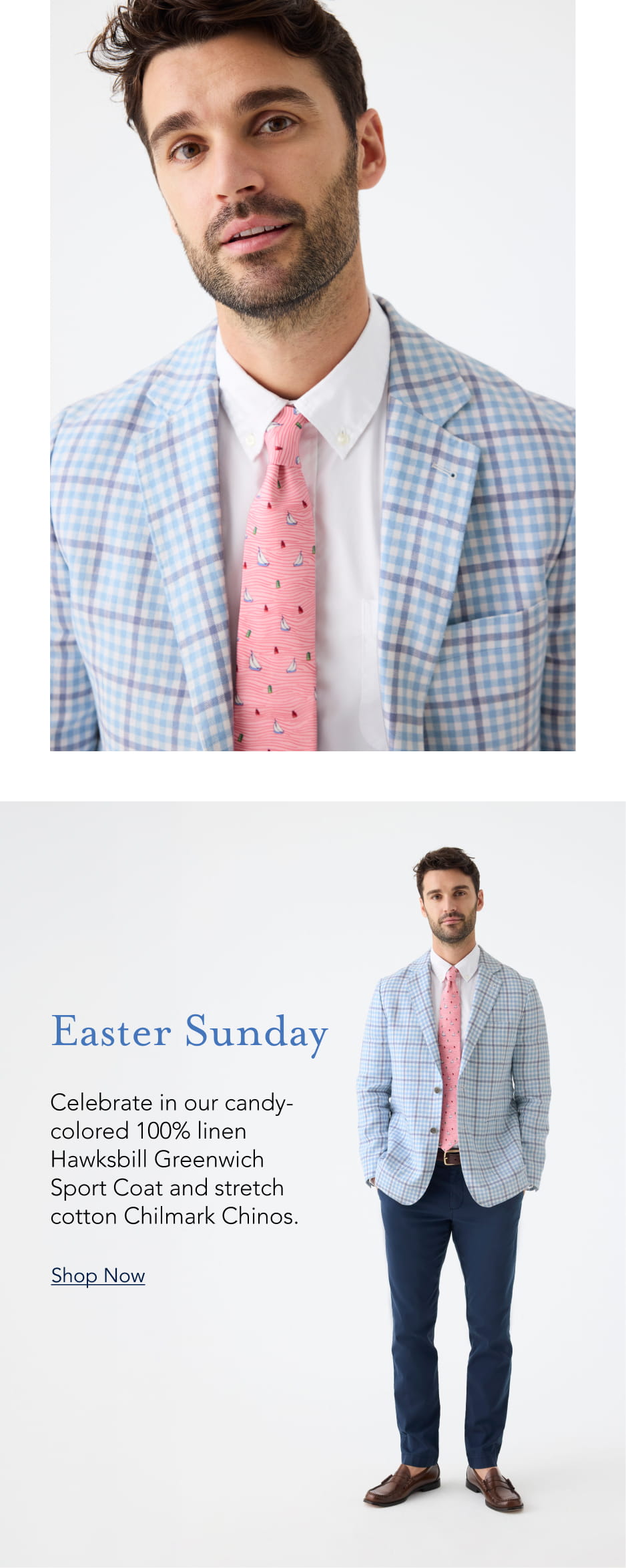 Hawksbill Gingham Linen Greenwich Sport Coat