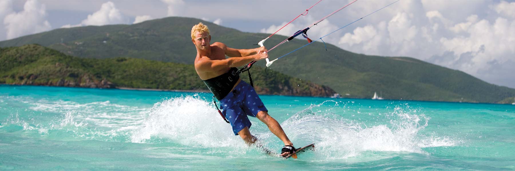 man wakeboarding