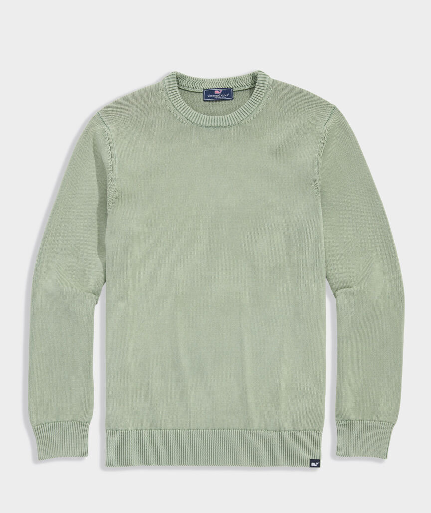 Garment-Dyed Cotton Crewneck