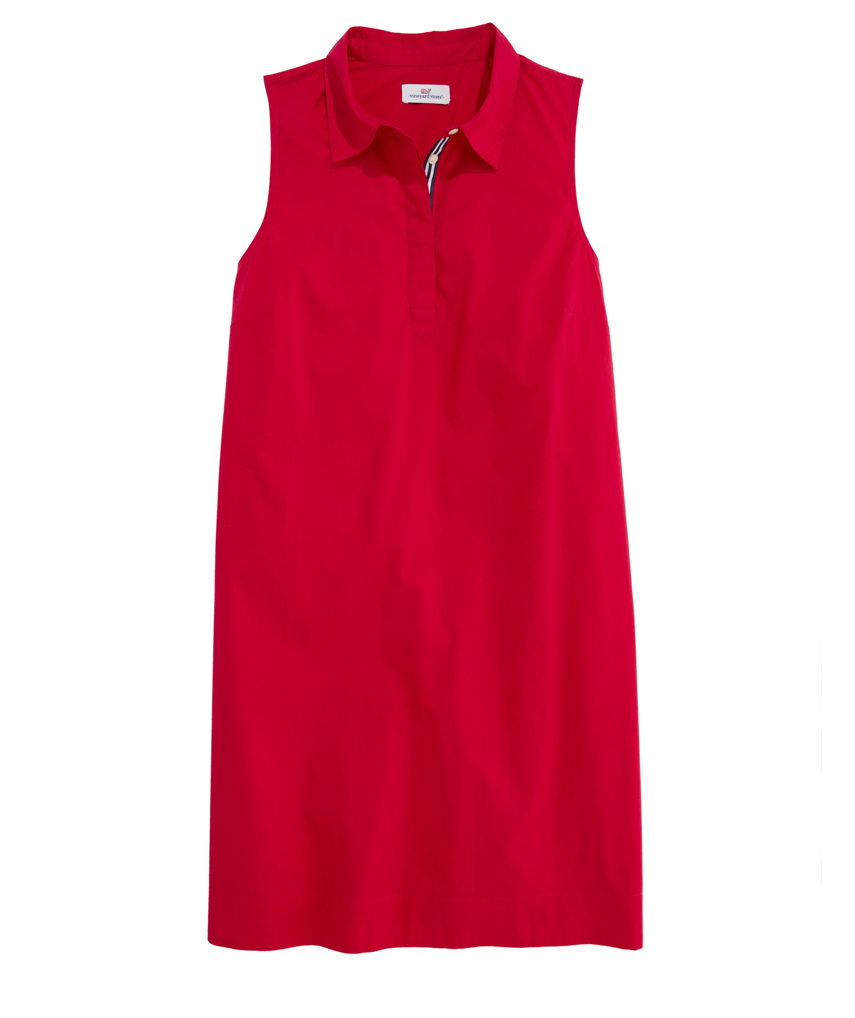 OUTLET Poplin Sleeveless Popover Dress