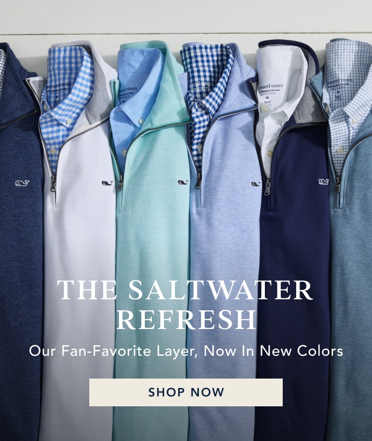 mens saltwater quarterzips