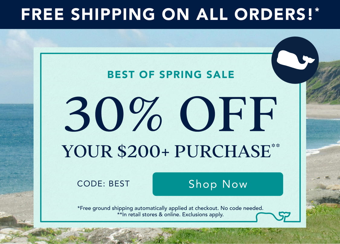spend 200 dollars get 30 off free shipping