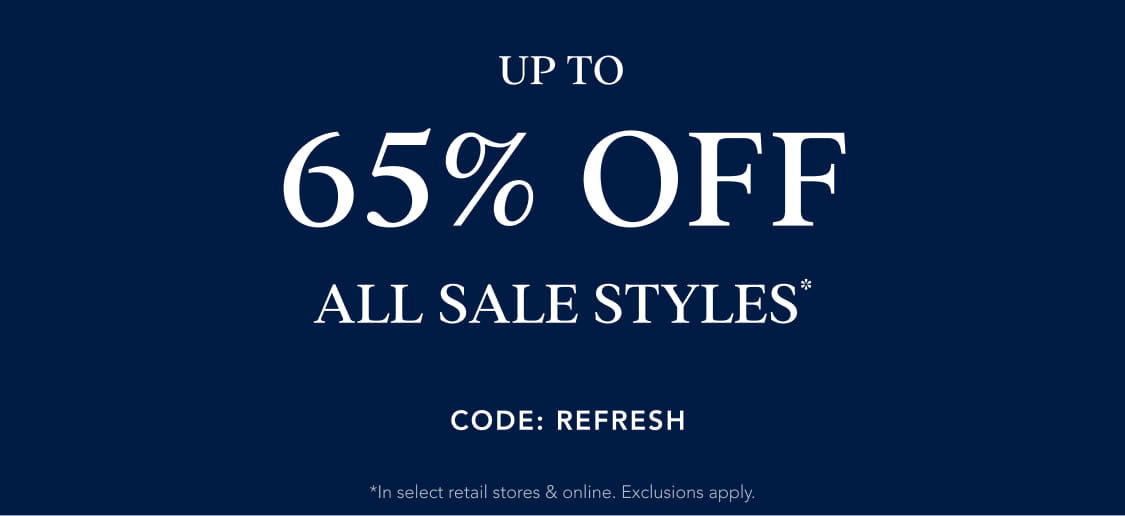 up to 65% off all sale styles*