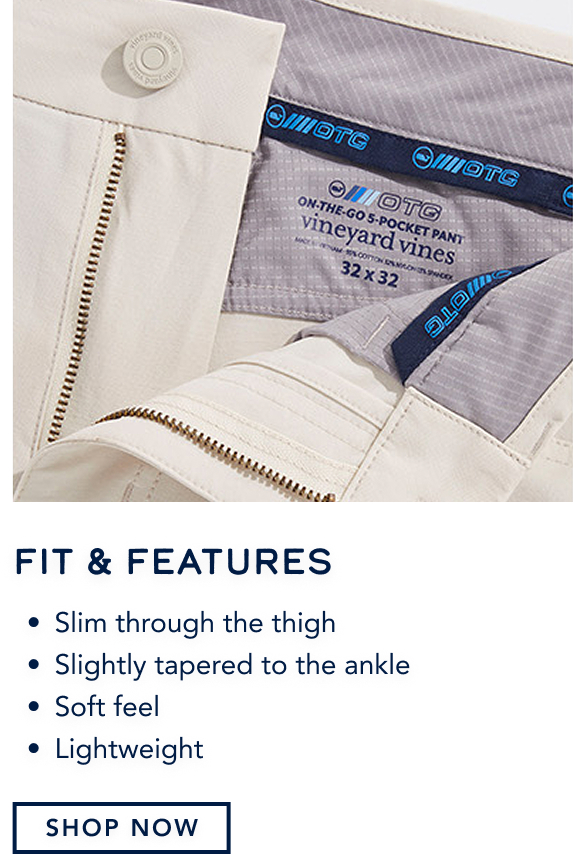 on the go 5 pocket pants features