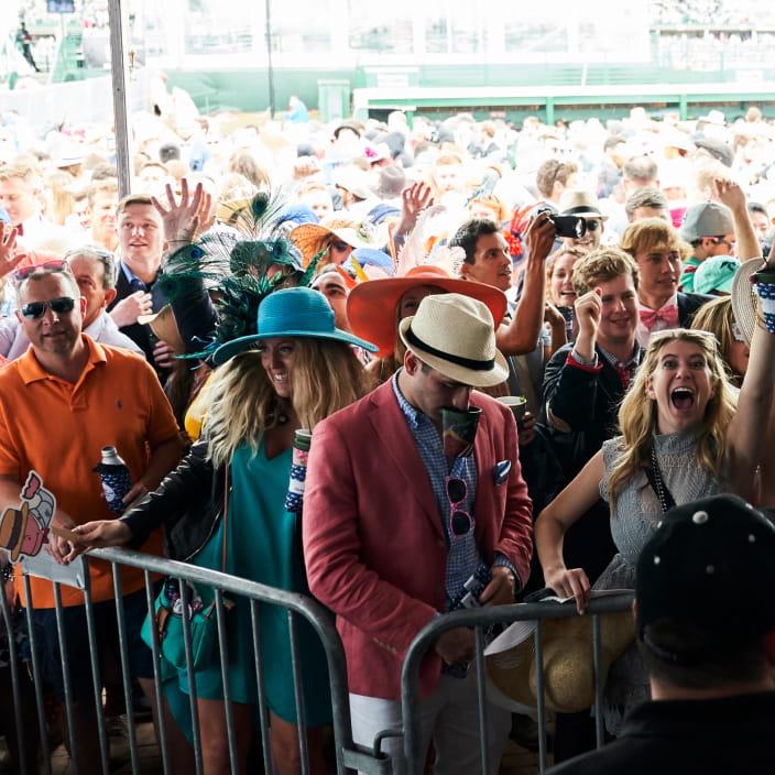 couple listening to Kentucky Derby playlist