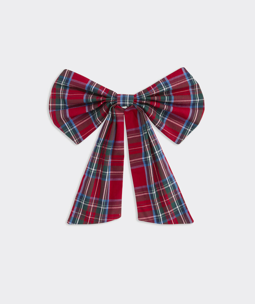 Large Tartan Bow
