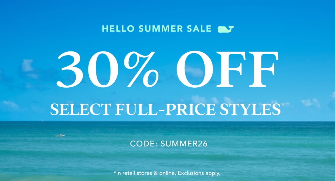 30% off select full price styles*