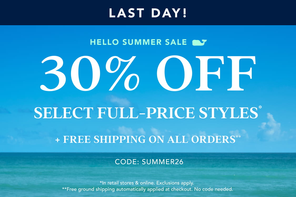 30% off select full price styles*