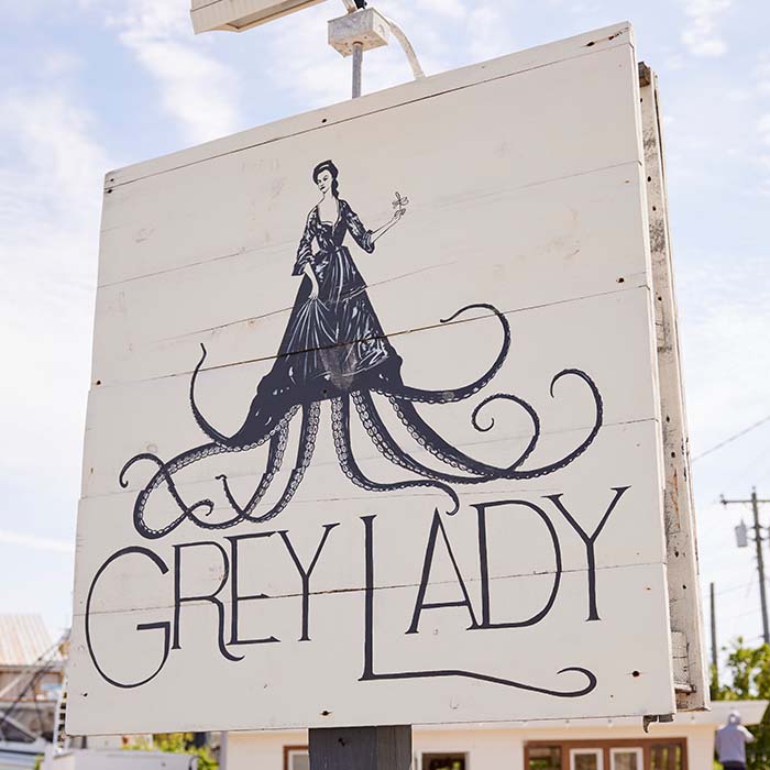Grey Lady Montauk sign
