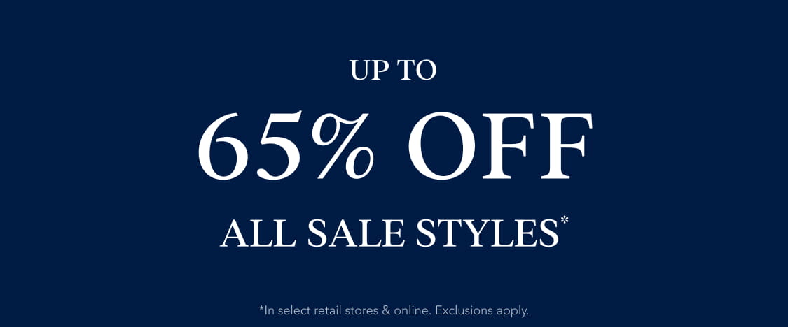 up to 65% off all sale styles