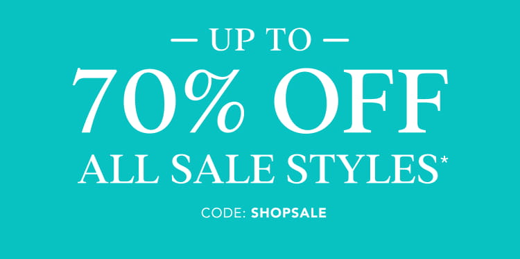 up to 70% off all sale styles*