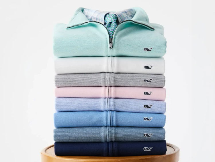 mens saltwater quarter zips