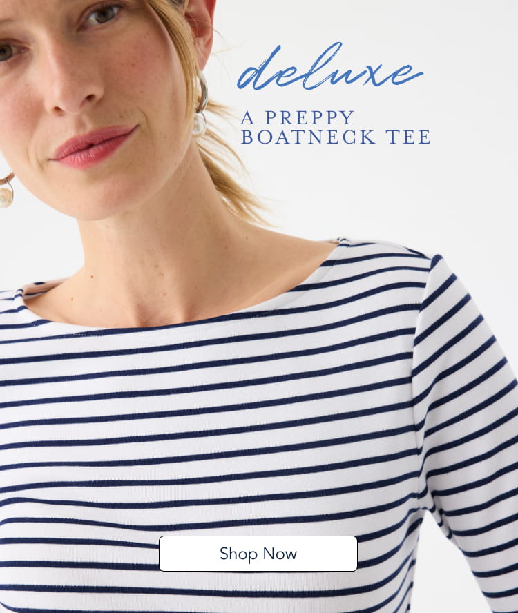 Deluxe Long Sleeve Boatneck Tee
