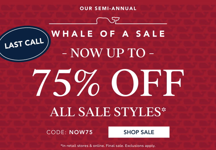 up to 75% off all sale styles