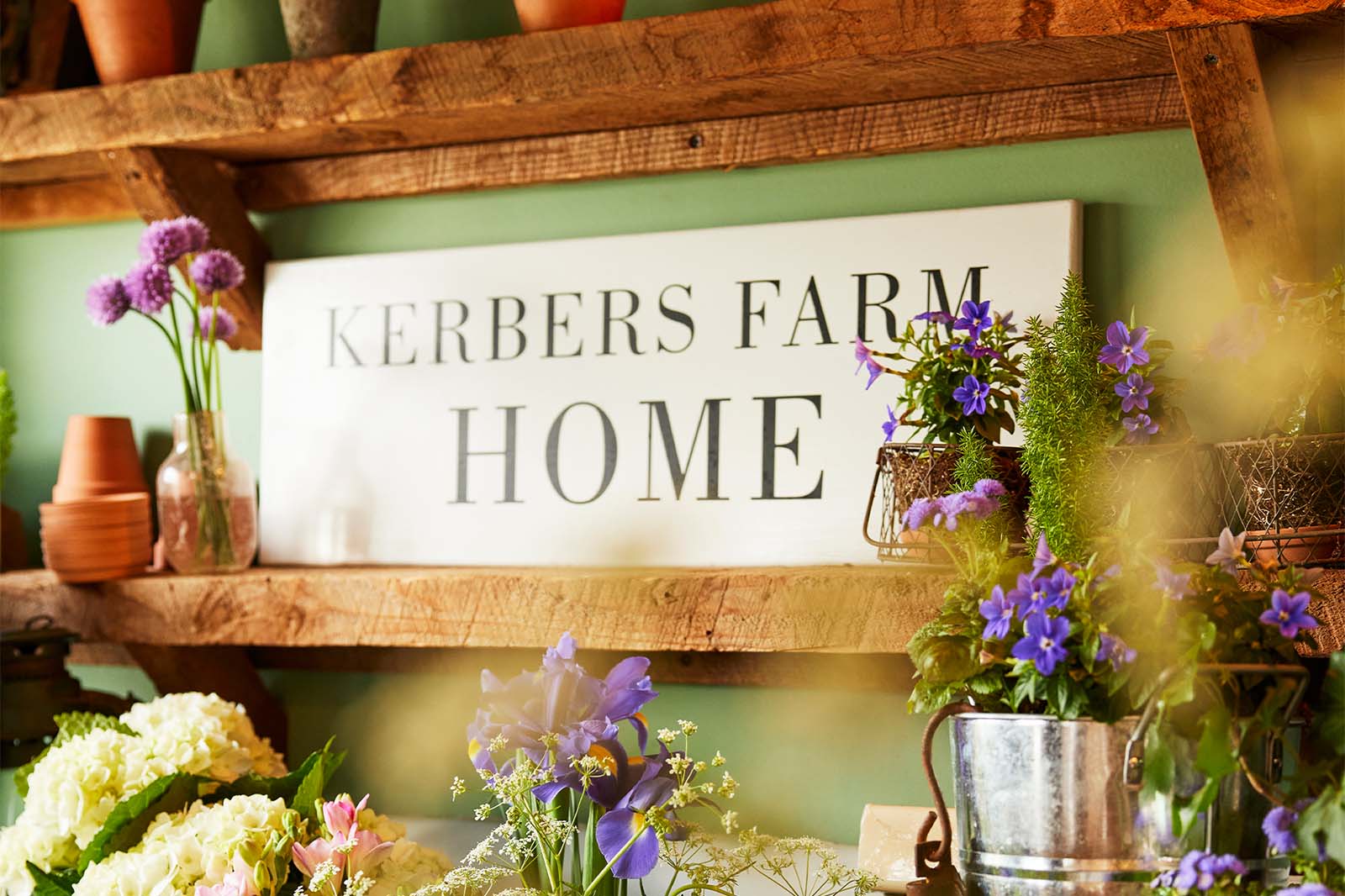 Kerber’s Farm 'Home' sign