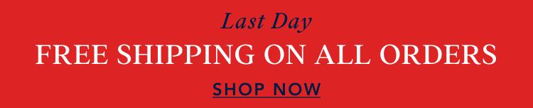 free shipping on all orders*