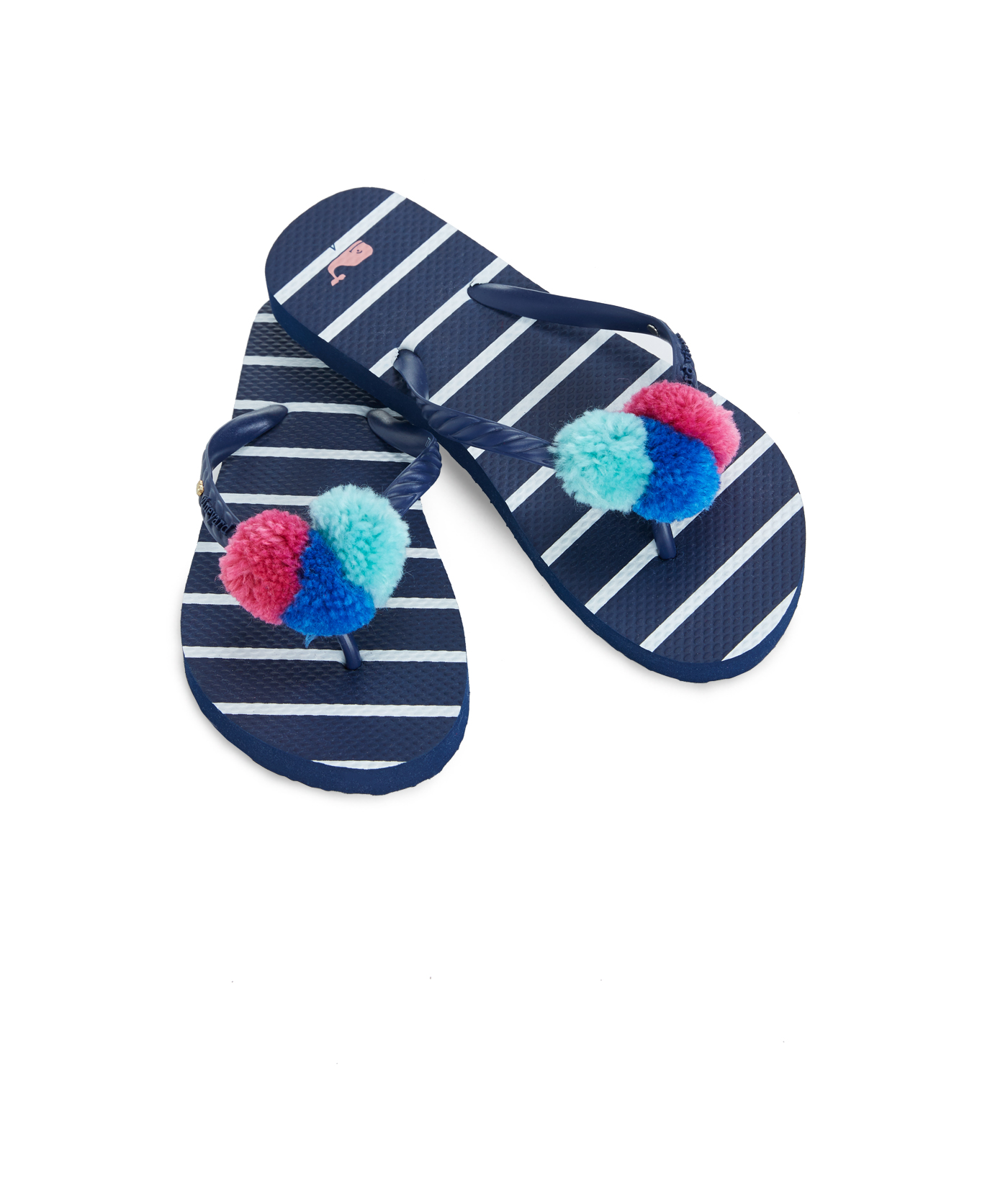 pom pom flip flops