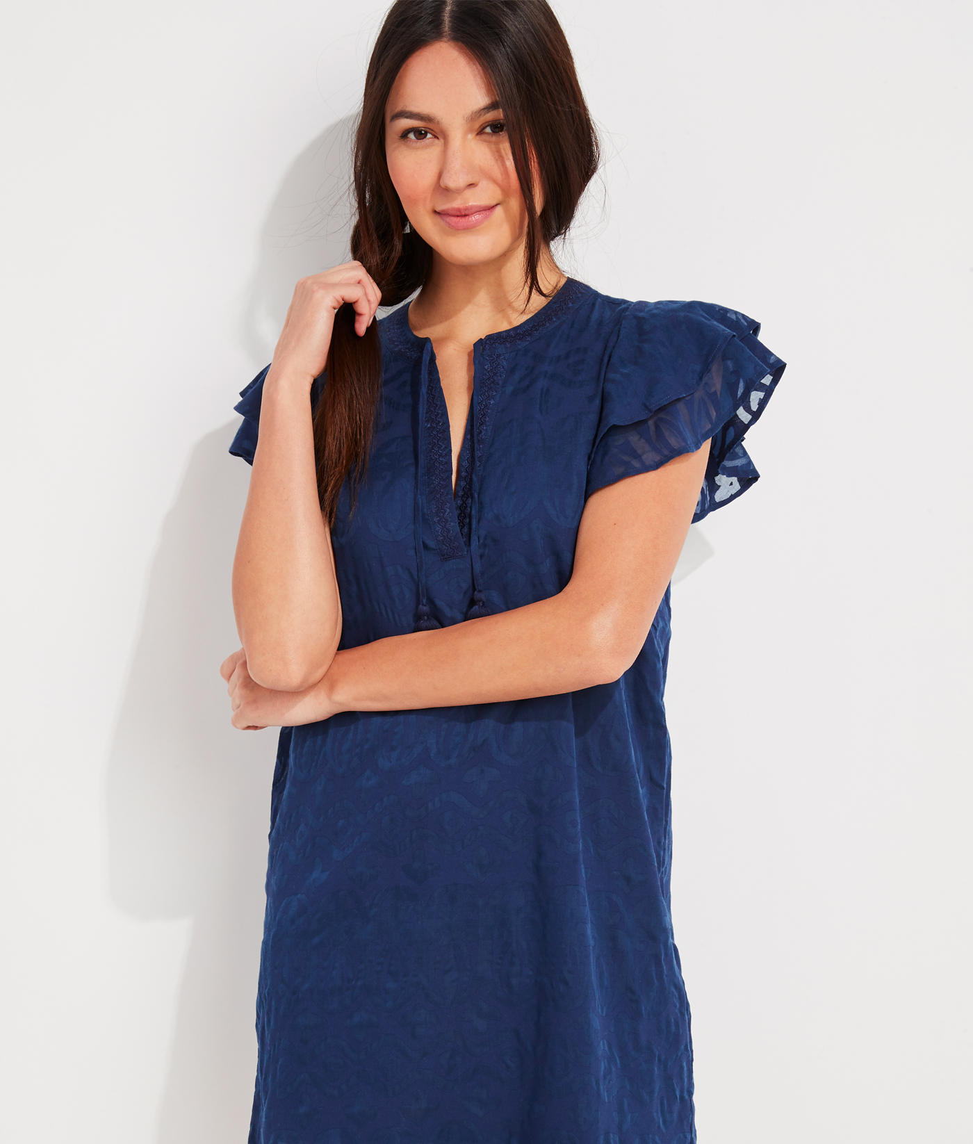 Shop Burnout Vineyard Tunic Dress at 