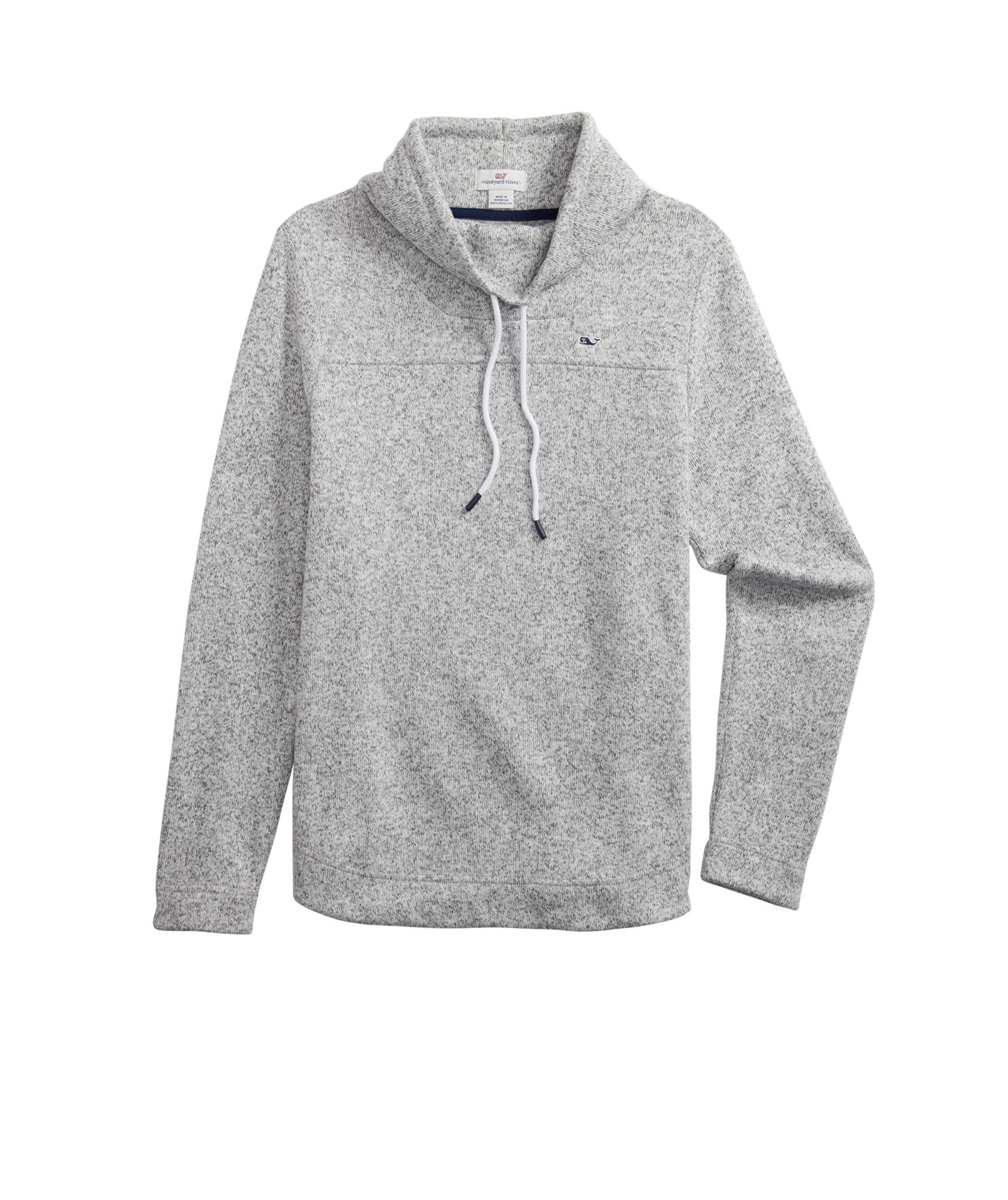OUTLET Solid Sweater Fleece Funnel-Neck 