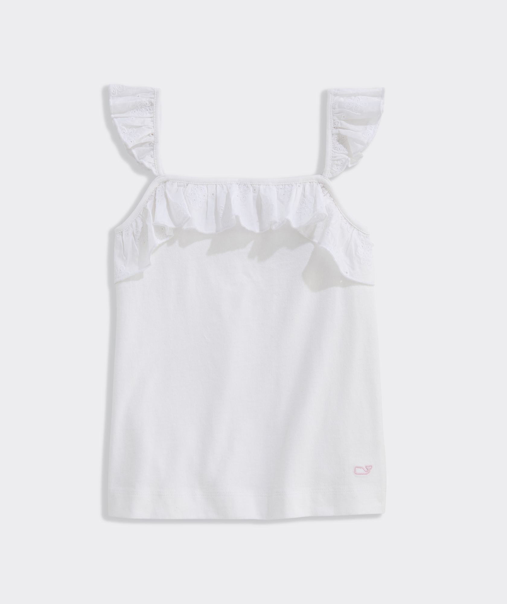 Shop Girls' Eyelet Jersey Tank at vineyard vines