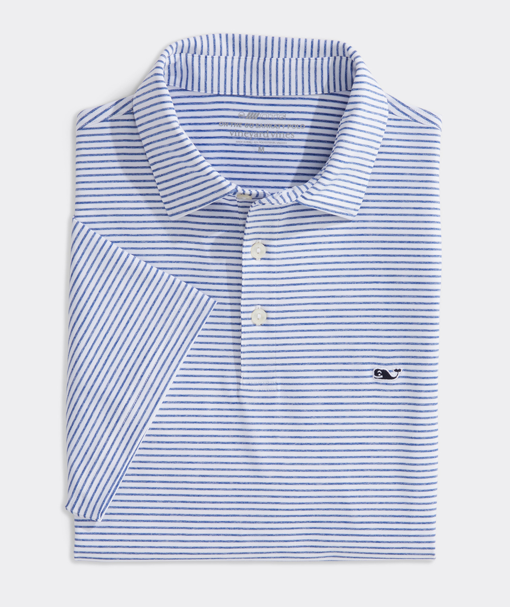 Shop Performance Bradley Stripe Sankaty Polo at vineyard vines