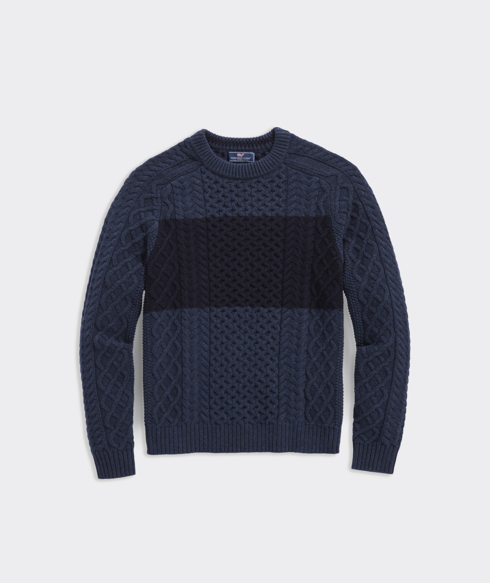 Shop Chest Stripe Cable-Knit Crewneck 