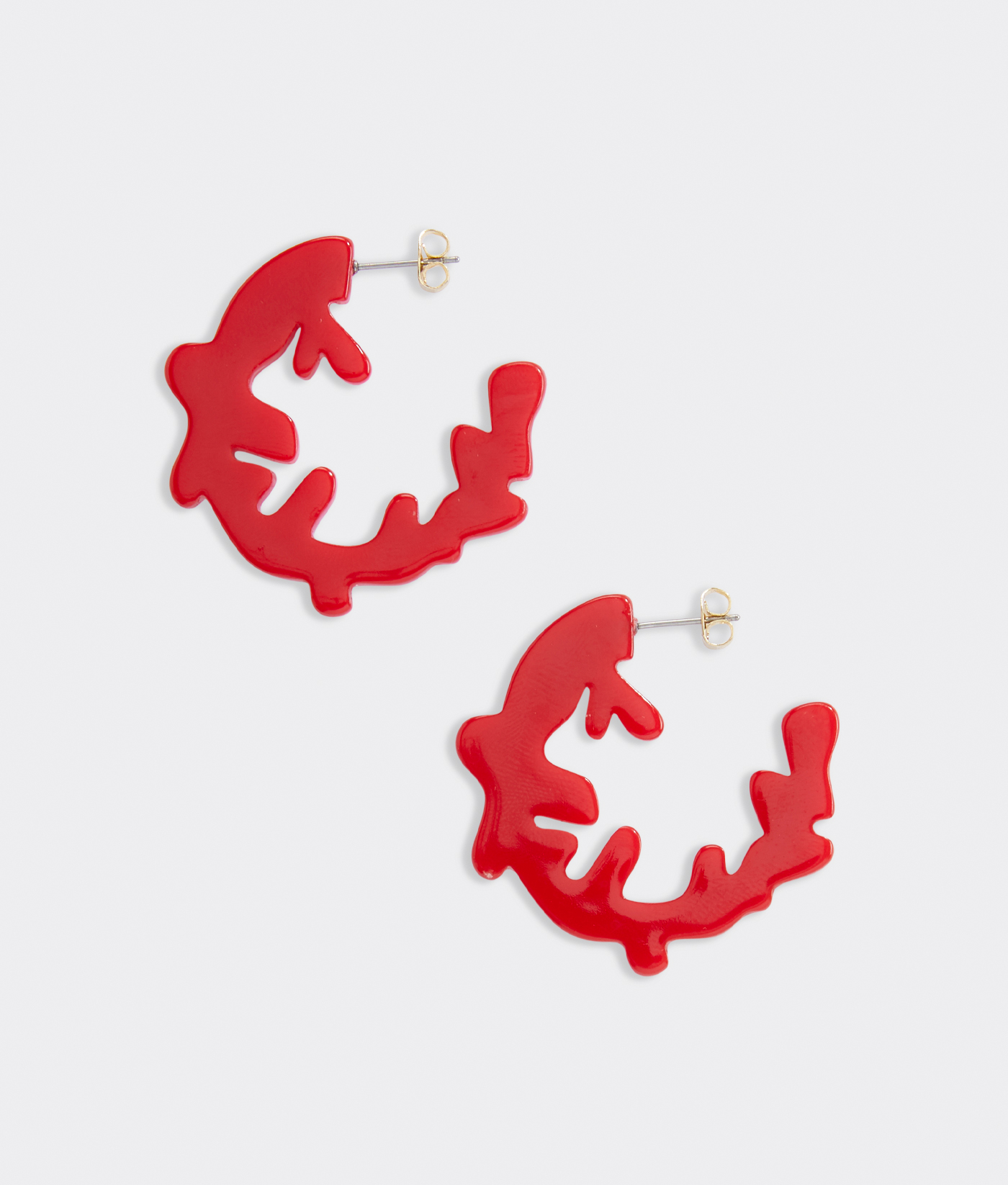 Shop Coral Hoop Earrings at vineyard vines