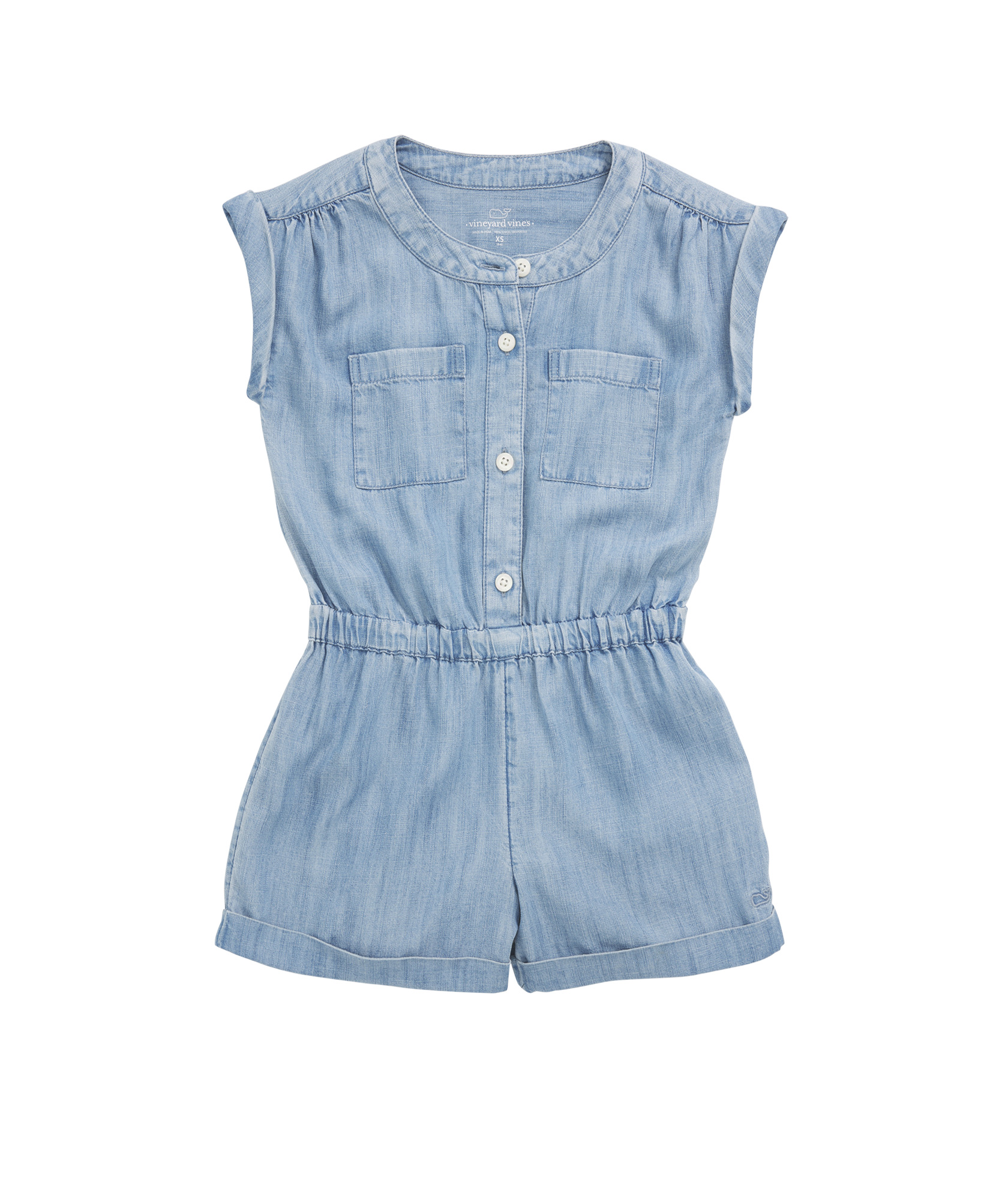 Mayoral Girls Chambray Romper