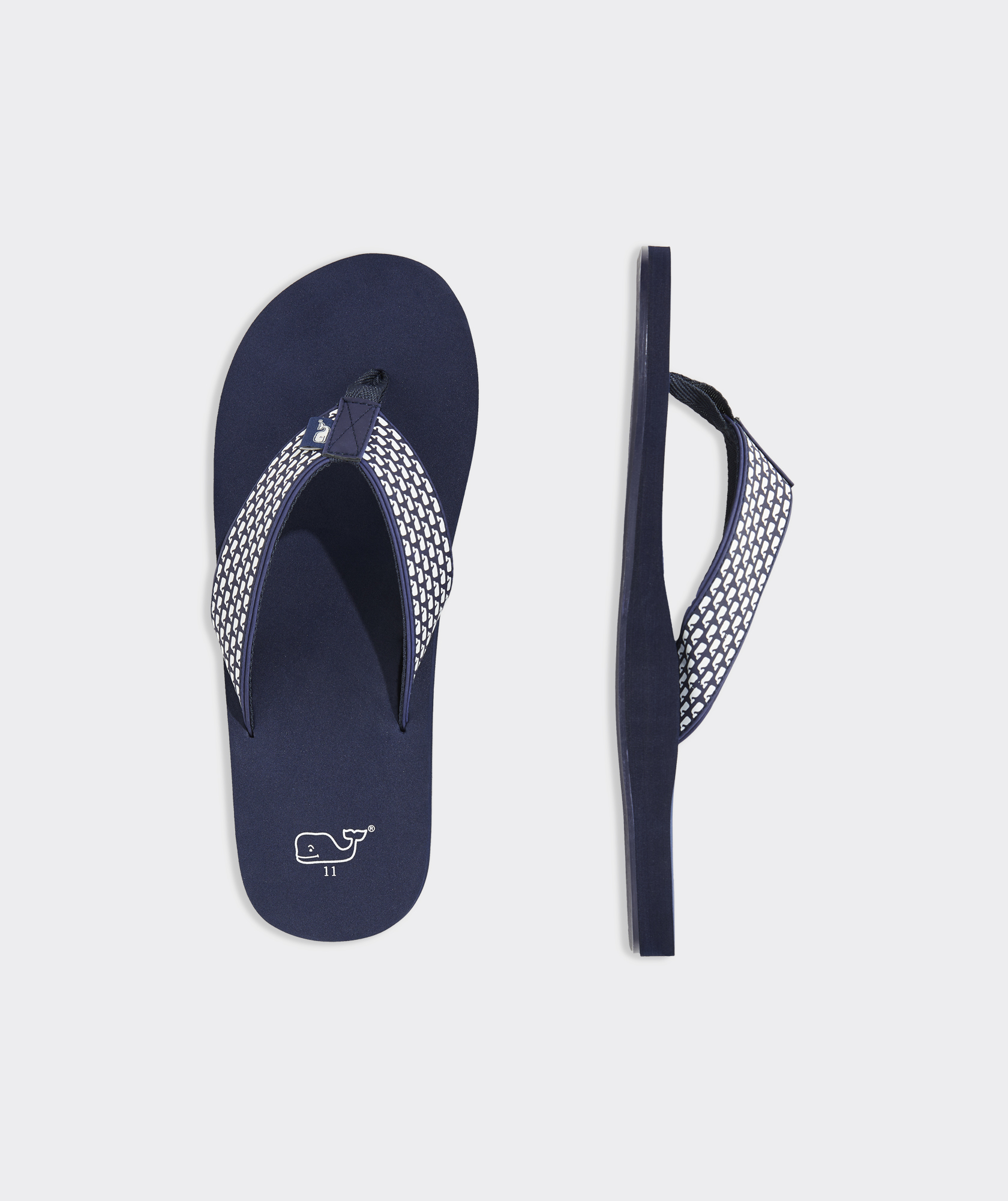 Vineyard Vines Men’s Brown Thong Sandals Size 12 Vineyard Vines Brown Leather Flip Flops MEN 8... | Depop main image 2