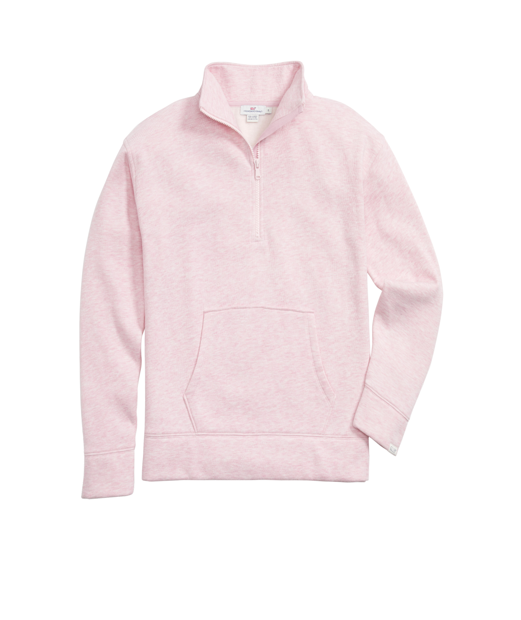 pink fluffy half zip