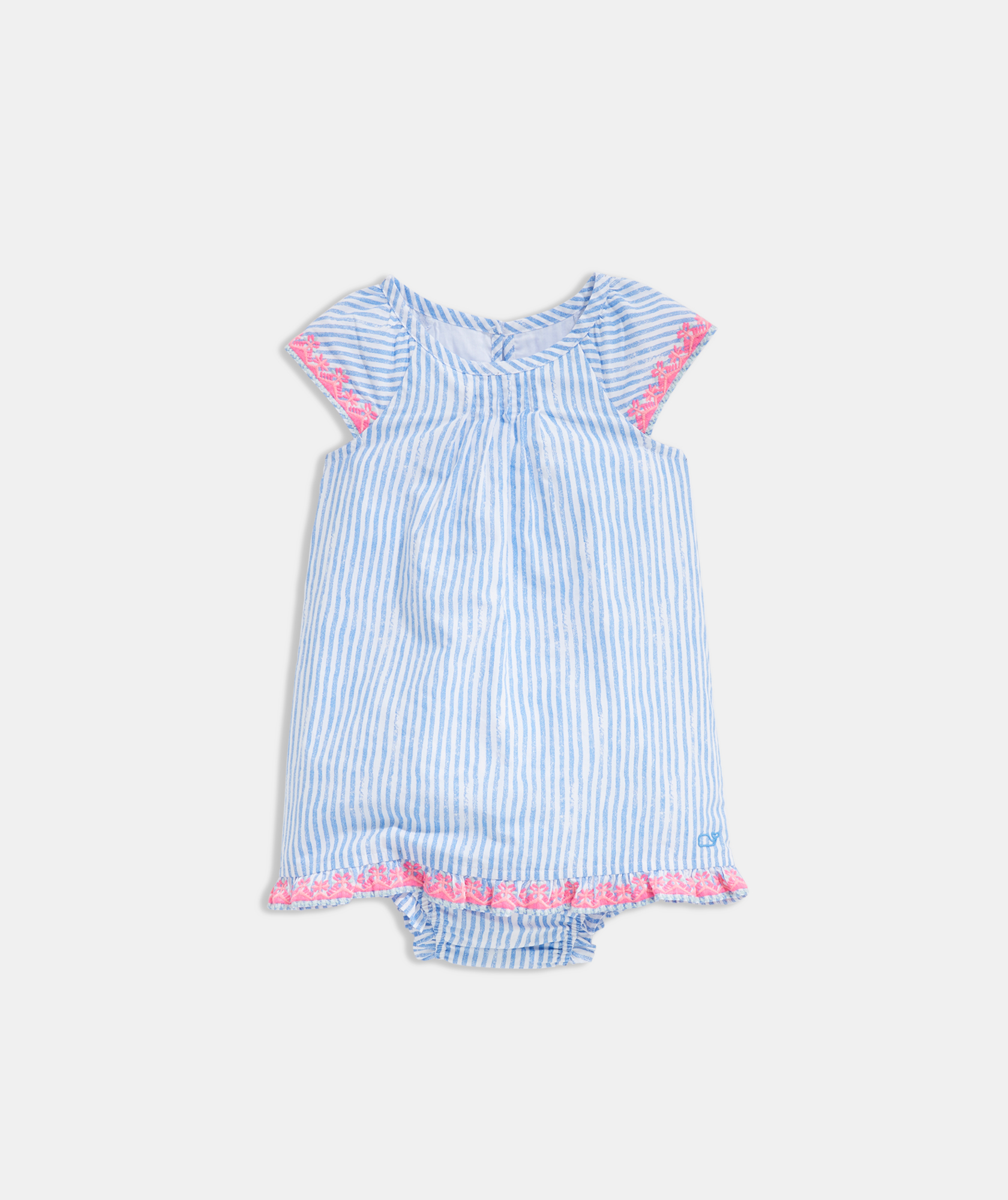 baby blue embroidered dress