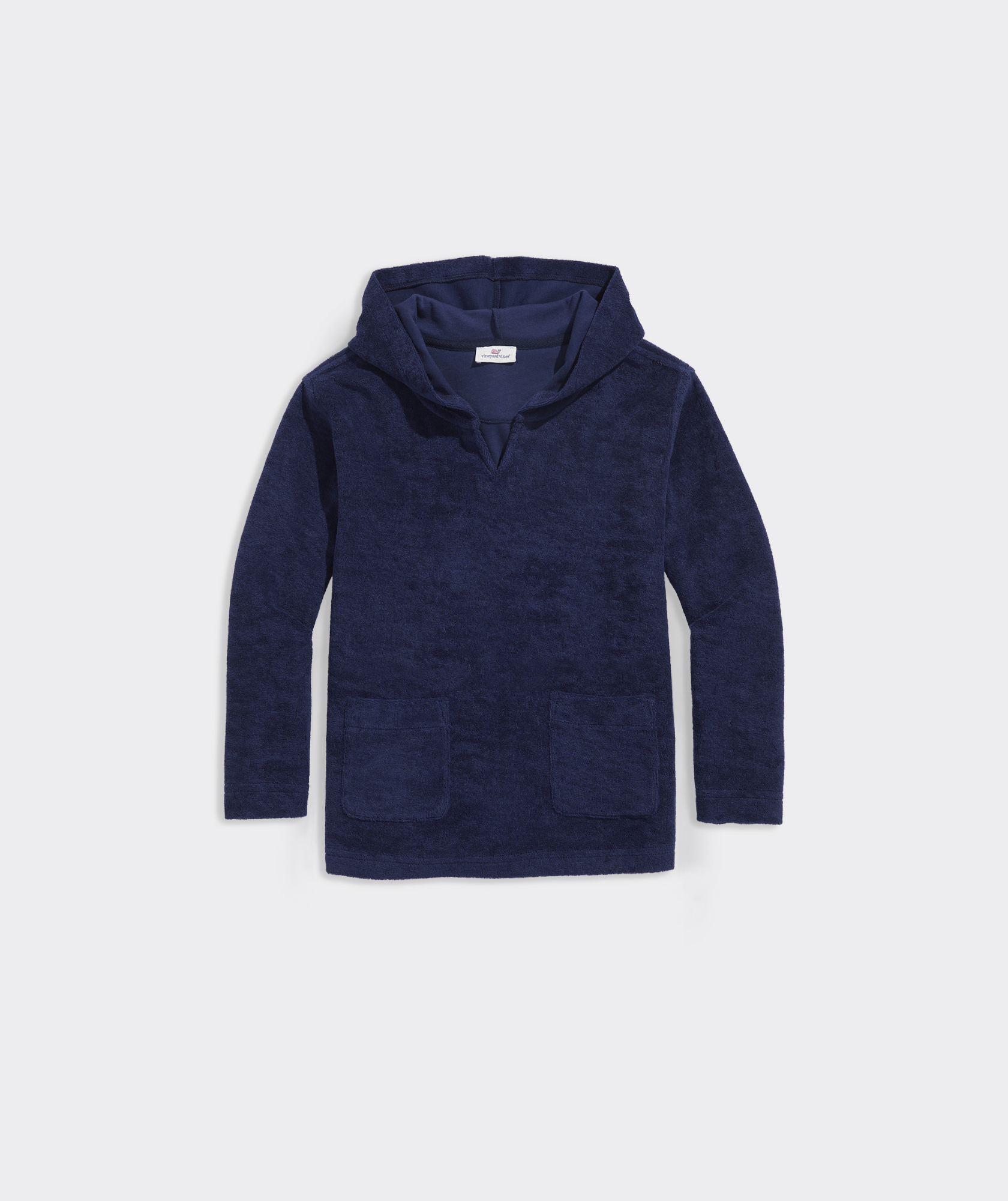 Shop Girls' Terry Towel Hoodie at vineyard vines