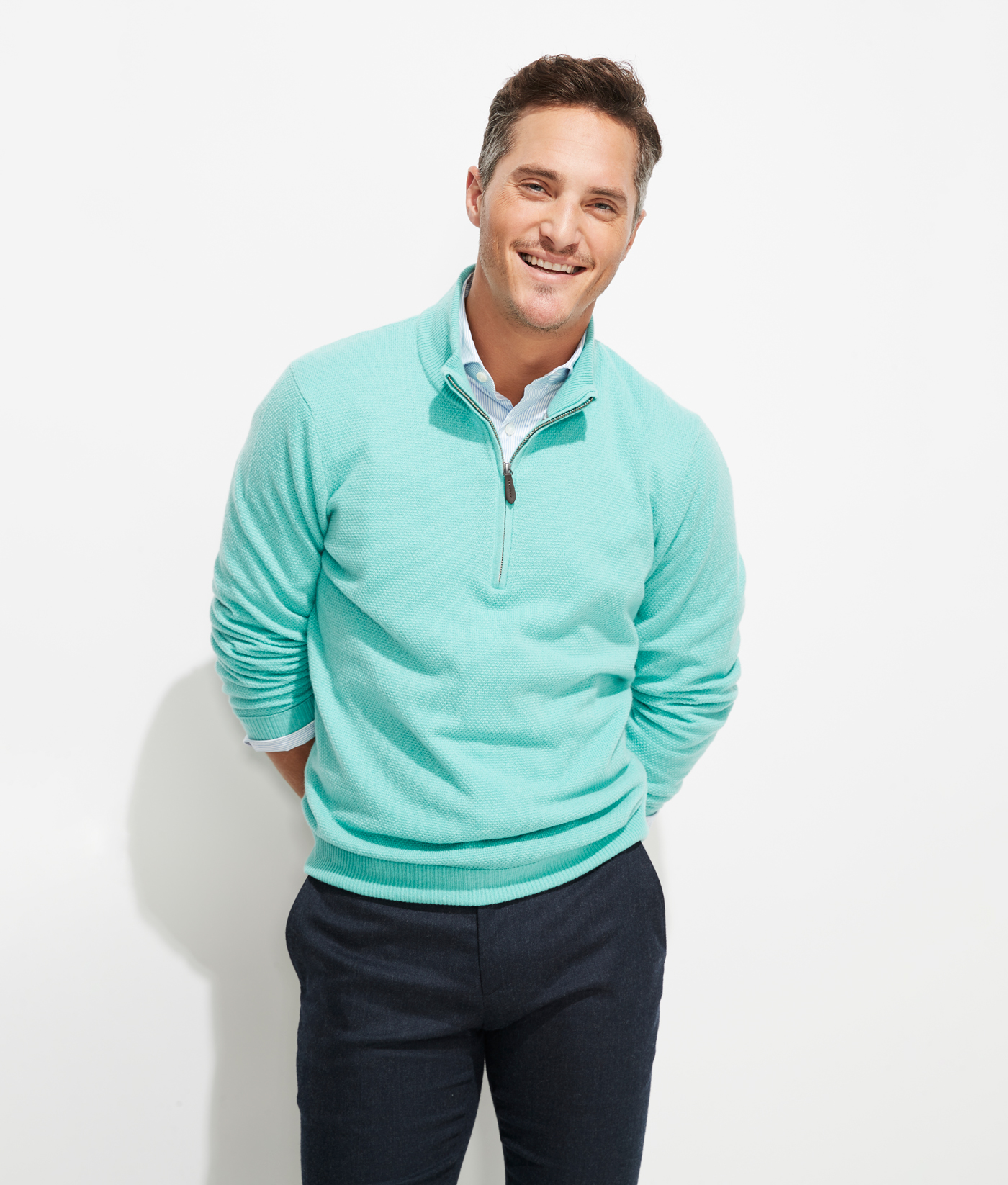 Zip Cashmere Sweater at vineyard vines