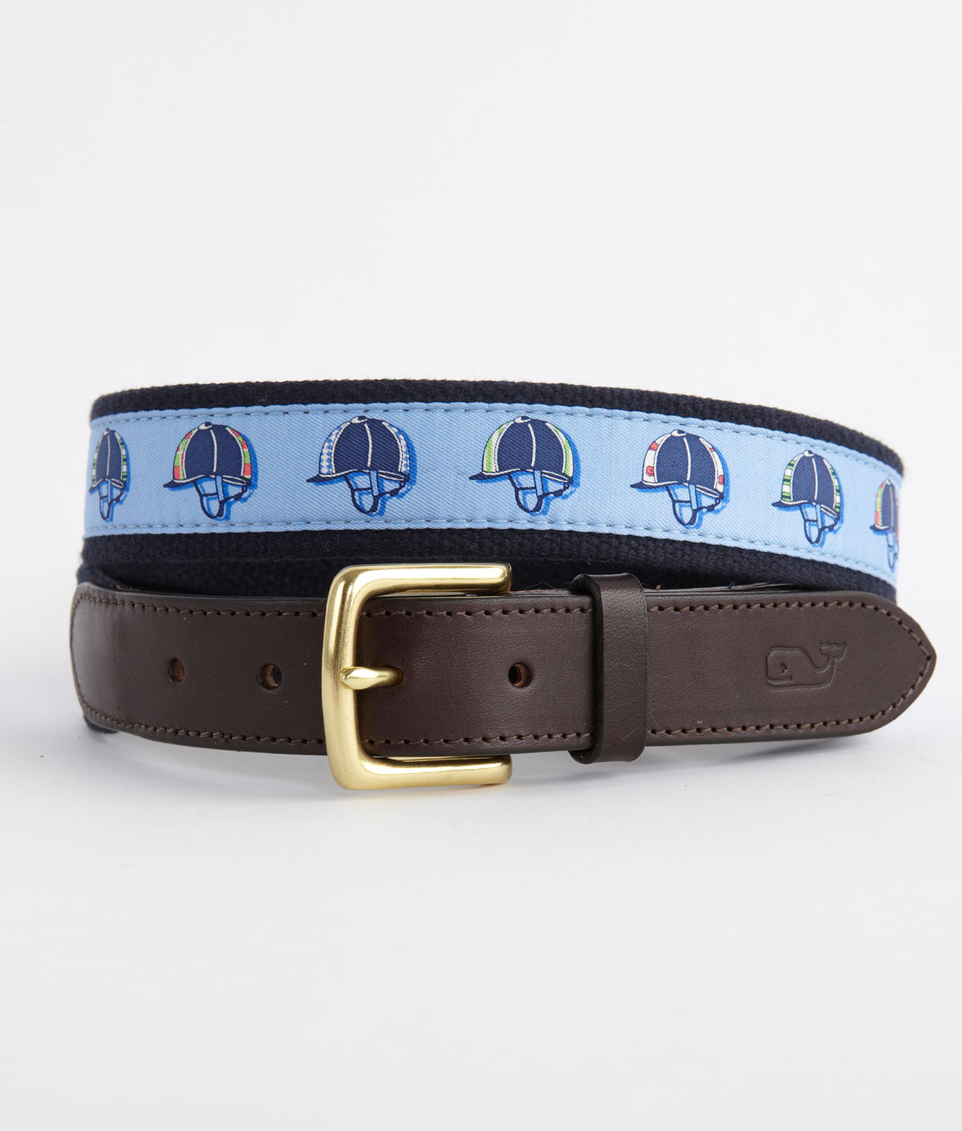 Men's Belts Patterned Helmets Canvas Belt for Kentucky Derby Vineyard