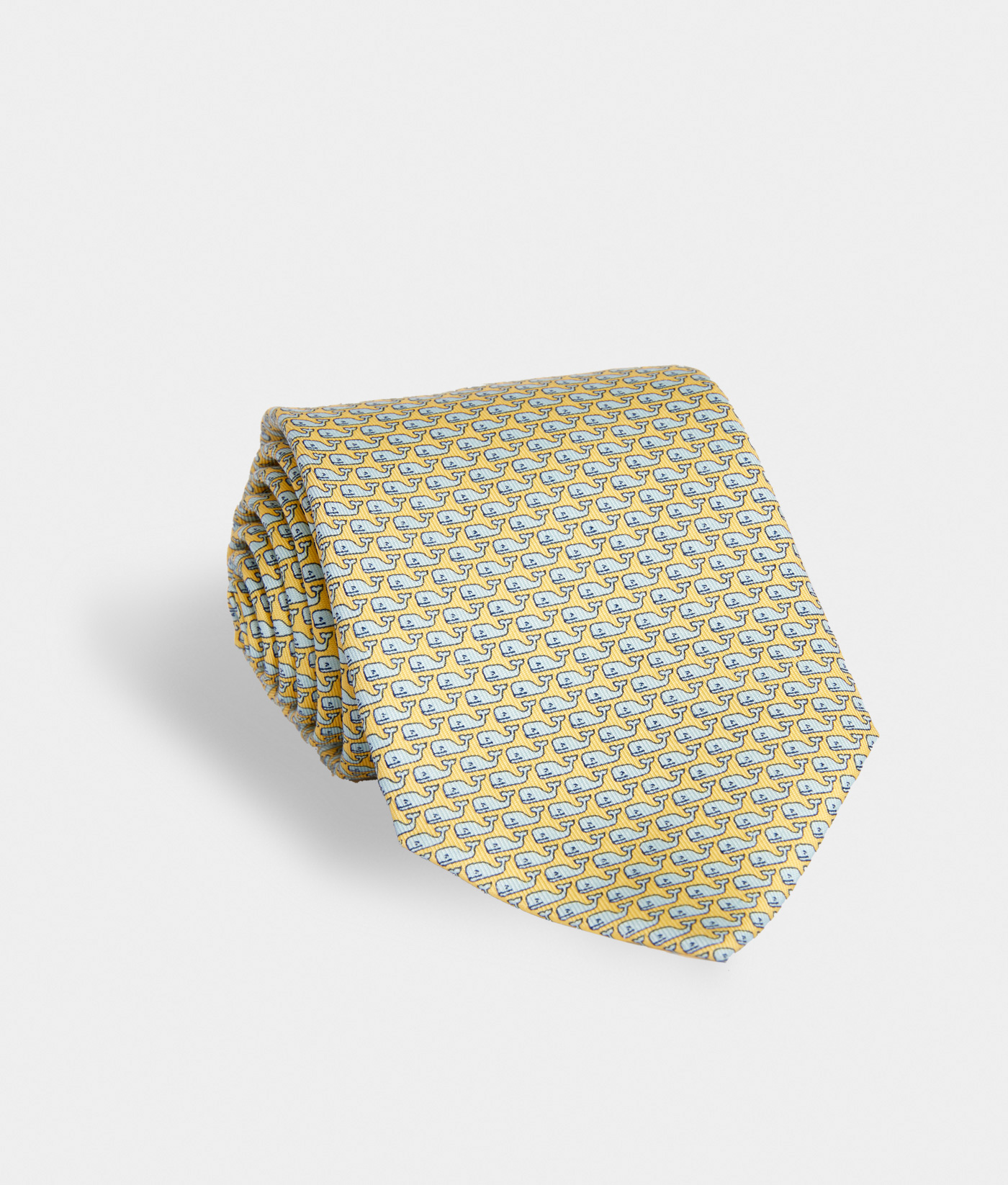 Men's Ties Vineyard Whale Printed Silk Tie for Men Vineyard Vines