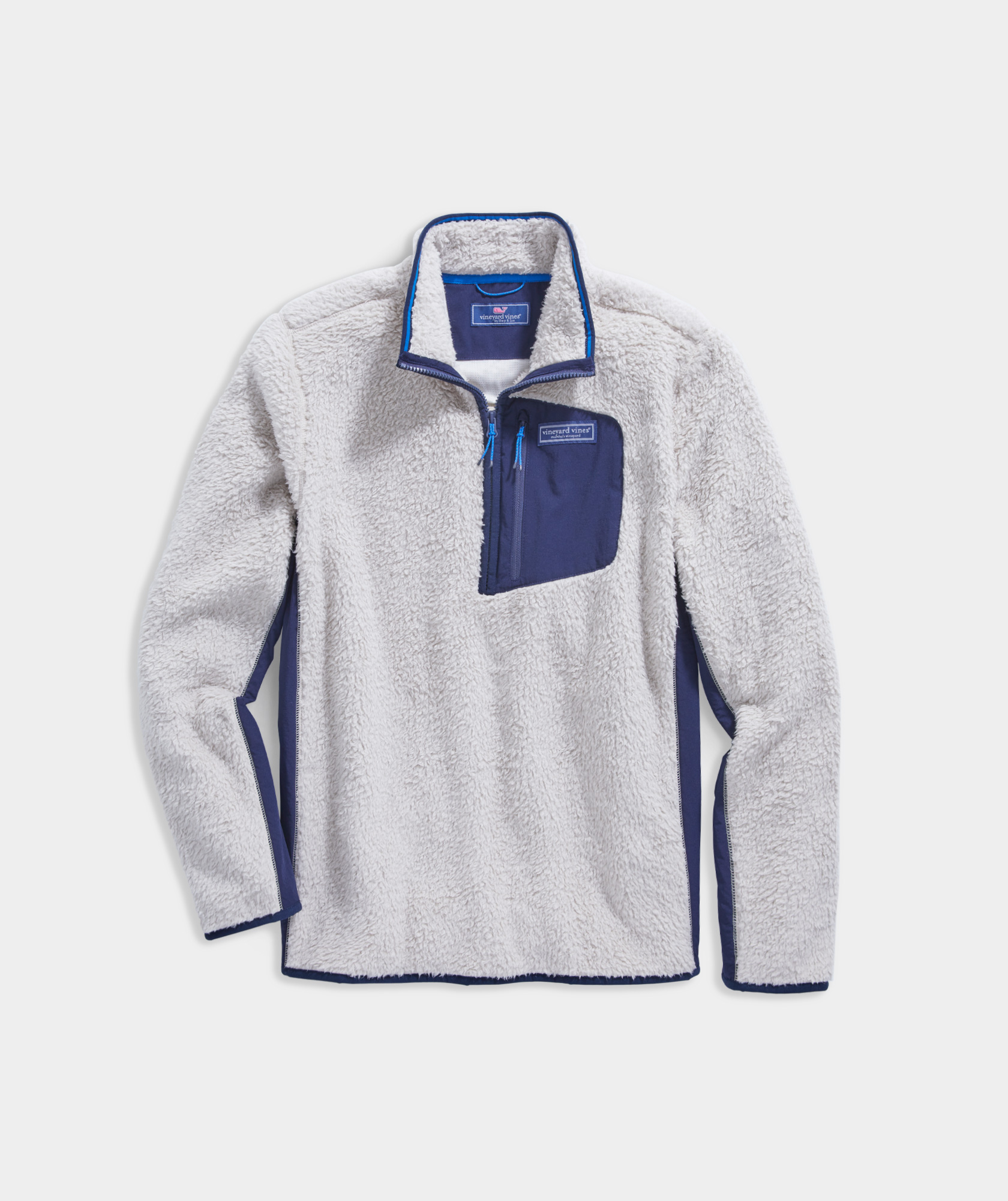 sherpa fleece half zip