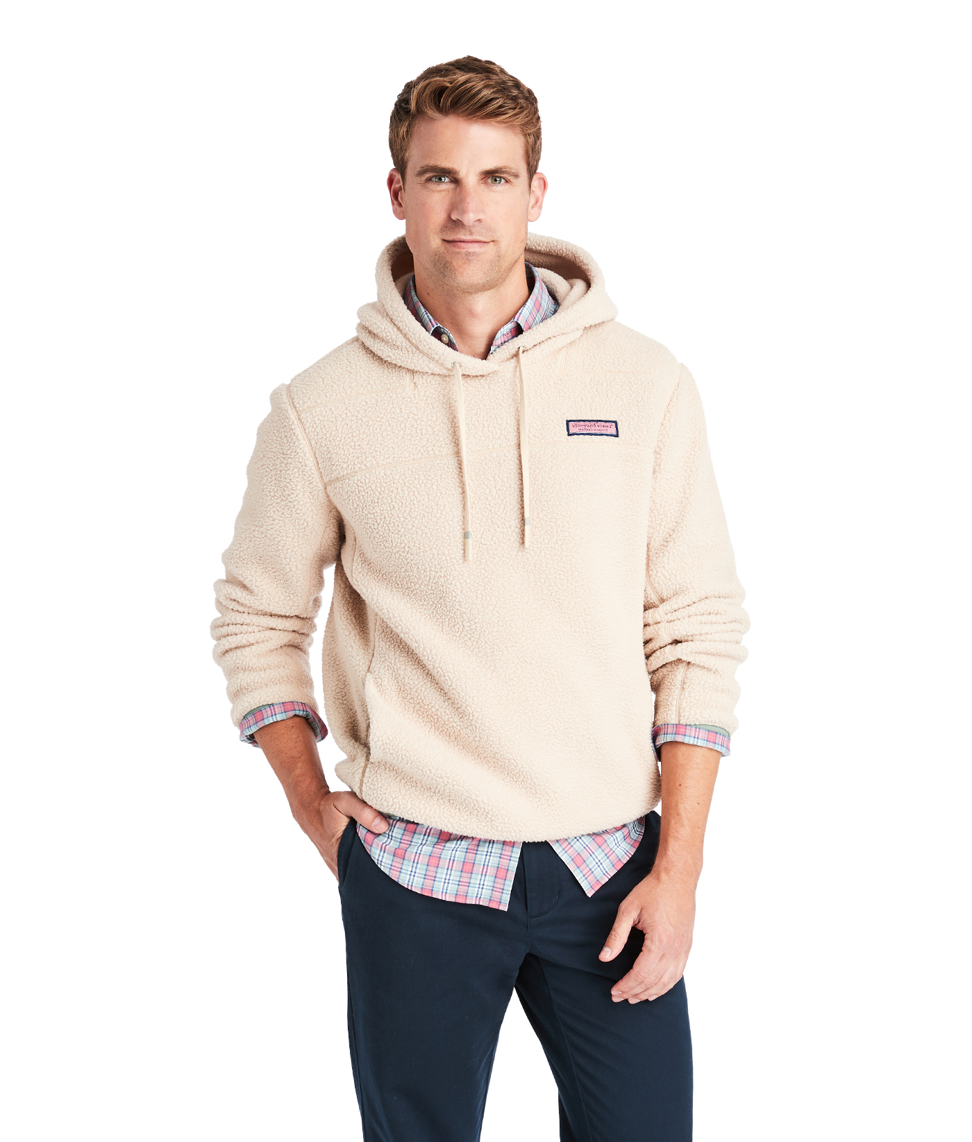 sherpa with hoodie