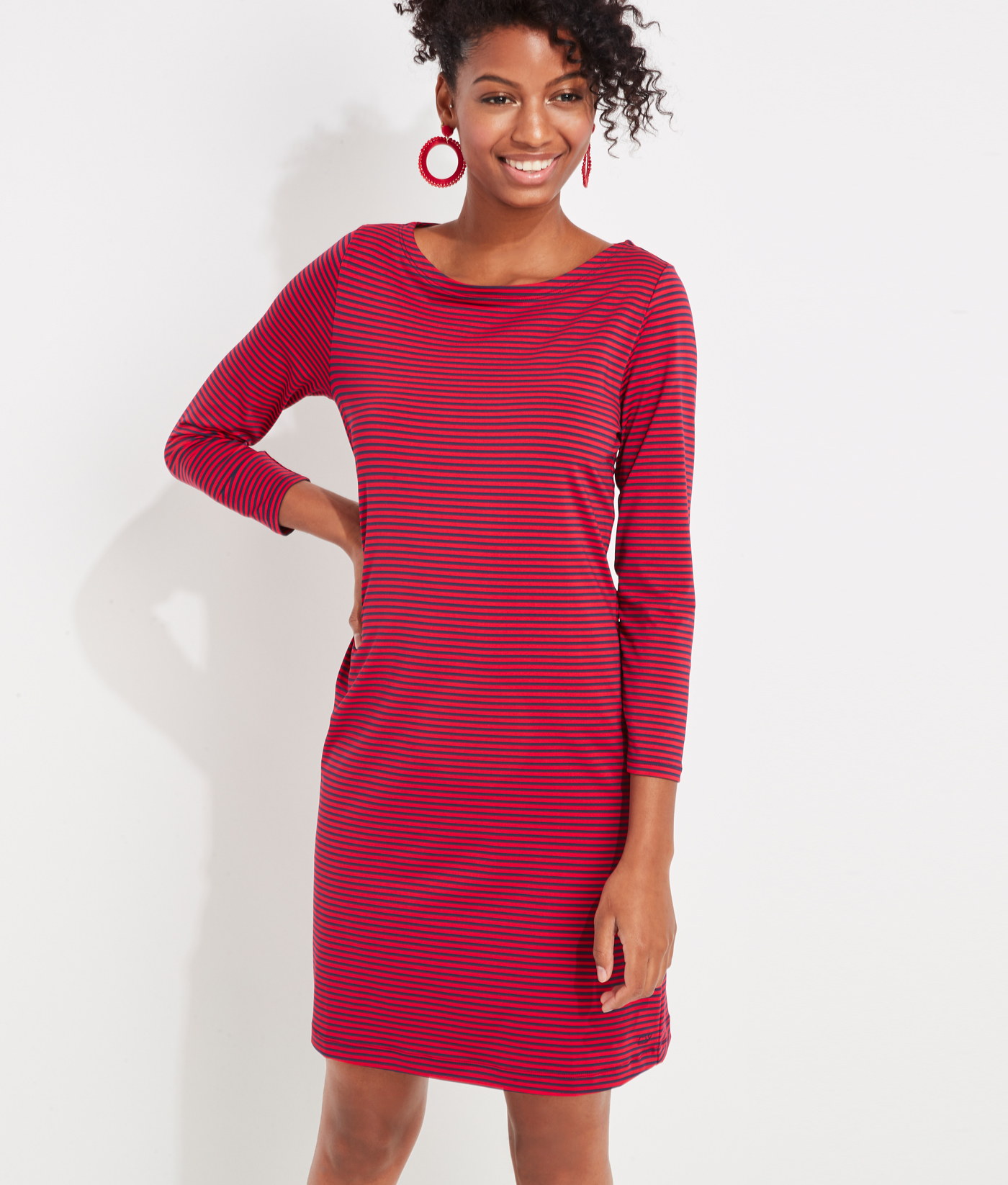 Shop Striped Sankaty Boatneck Dress at 