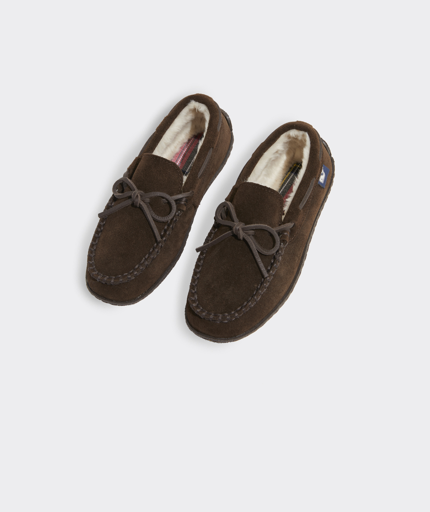 Boys' Peaks Plaid Moccasin Slippers 