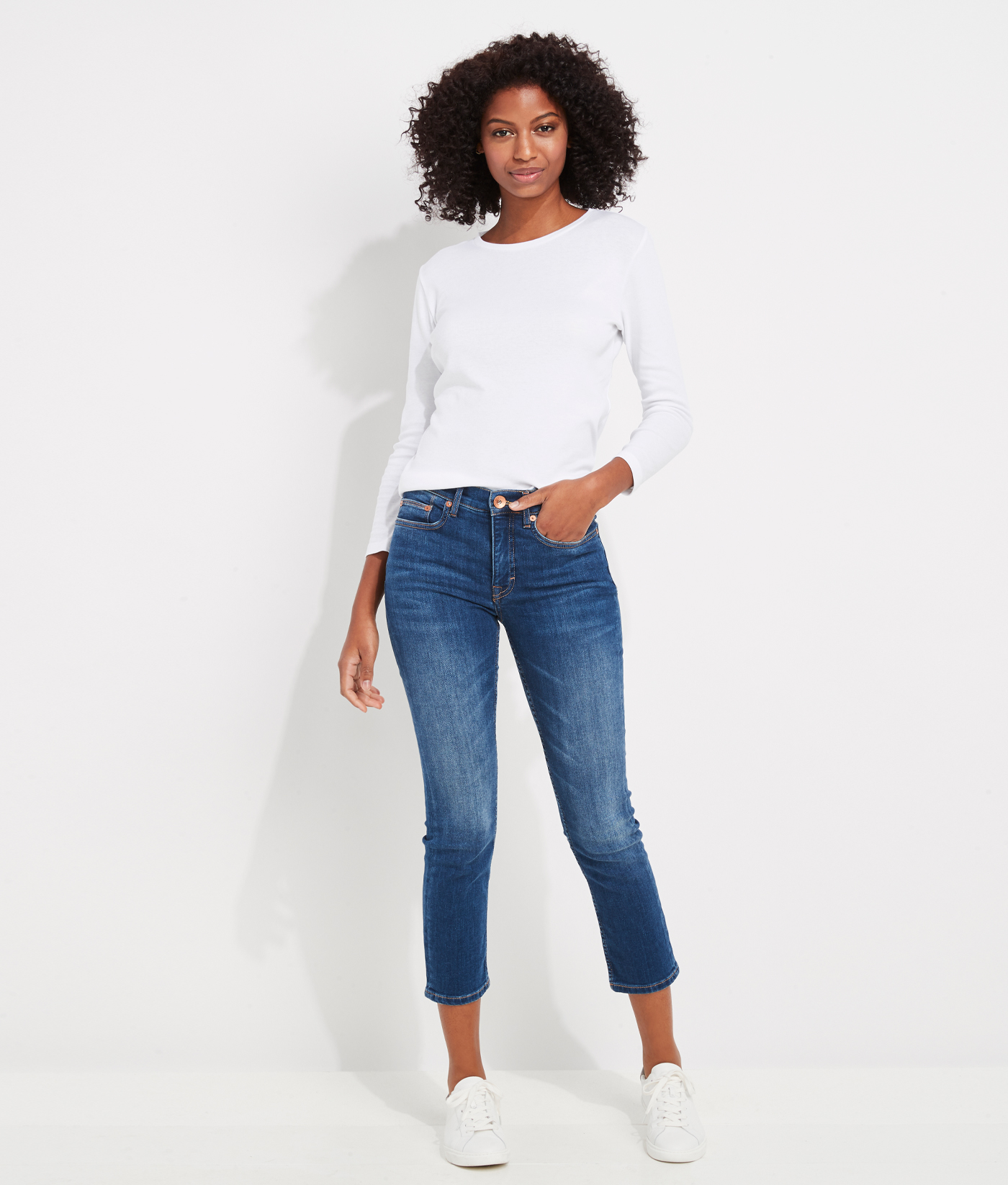 Straight Crop Jamie High Rise Jeans 