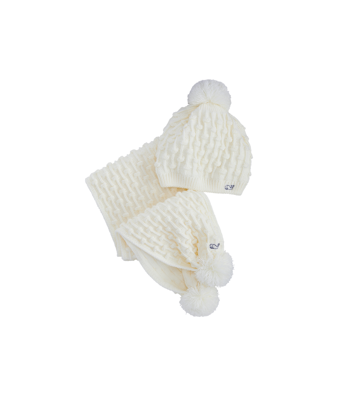 ladies bobble hat and scarf set