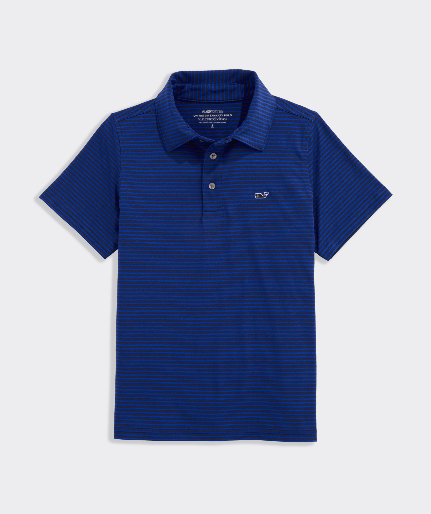 Shop Boys' Performance Bradley Stripe Sankaty Polo at vineyard vines