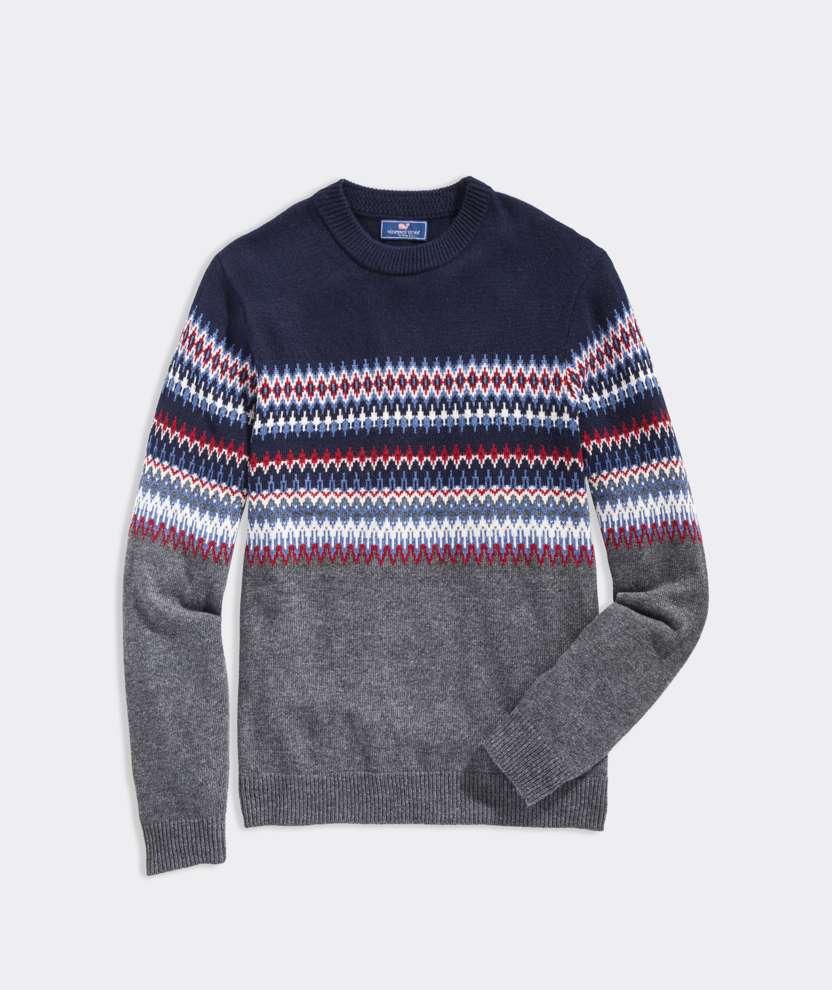 Shop Fair Isle Crewneck Sweater at 