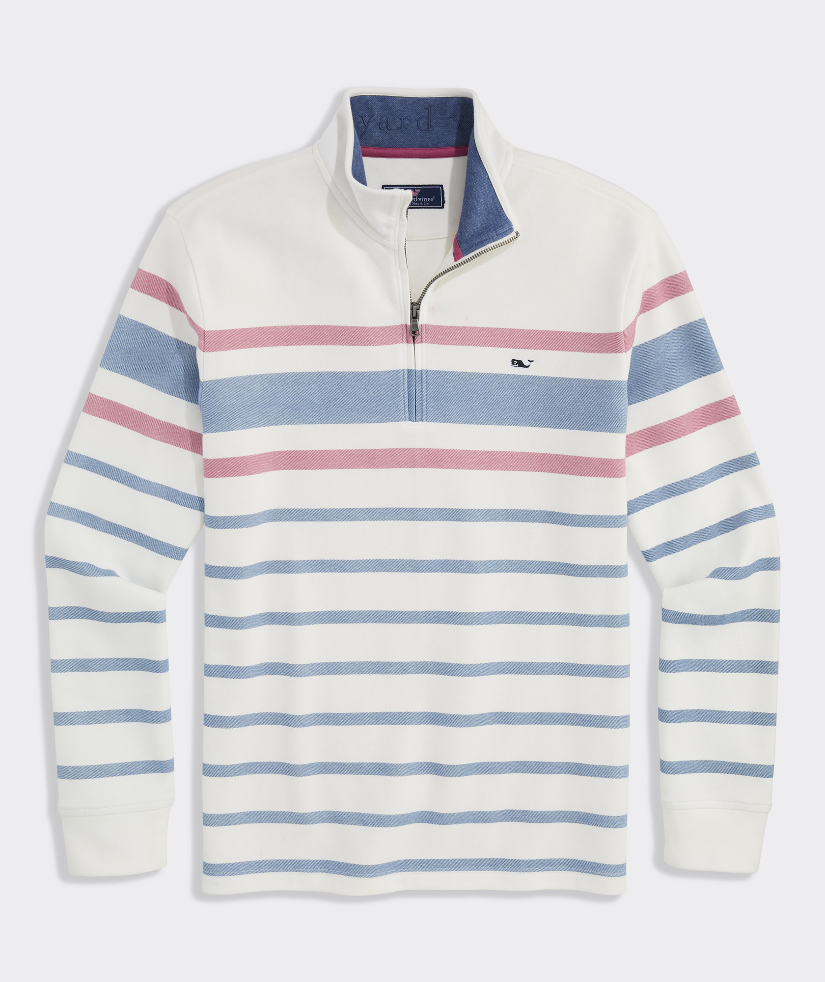 Shop Breton Stripe Saltwater Quarter-Zip at vineyard vines