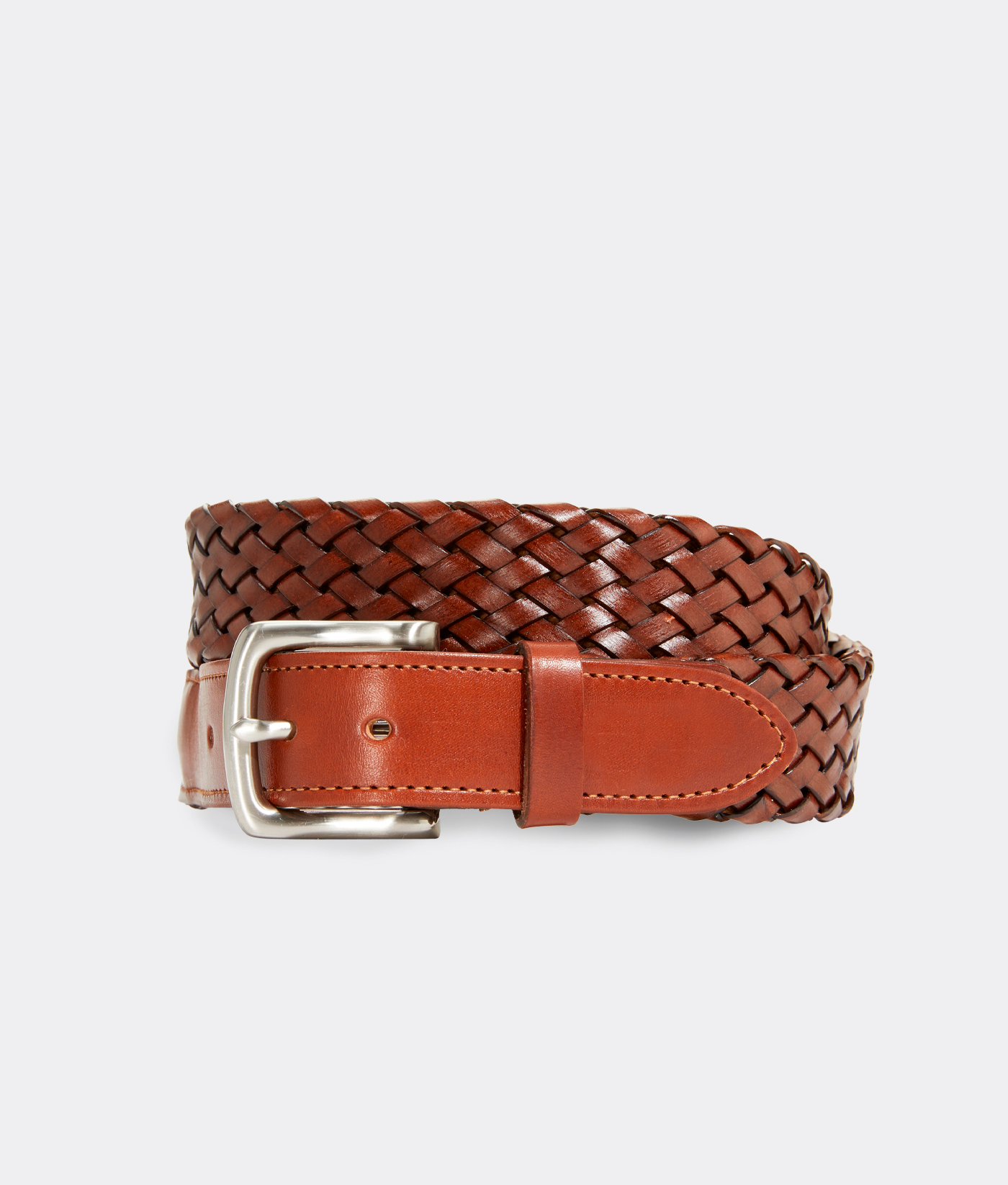 braided leather belt